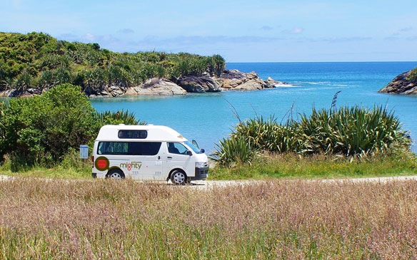 Mighty camper huren in Nieuw-Zeeland