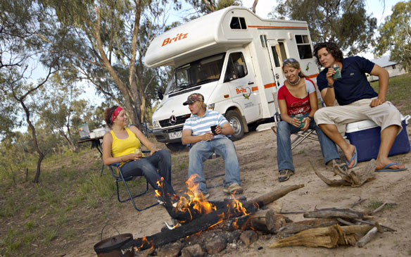 Britz camper huren in Alice Springs