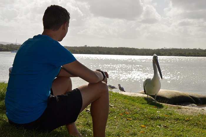 Mike aan het dierenspotten in Australië